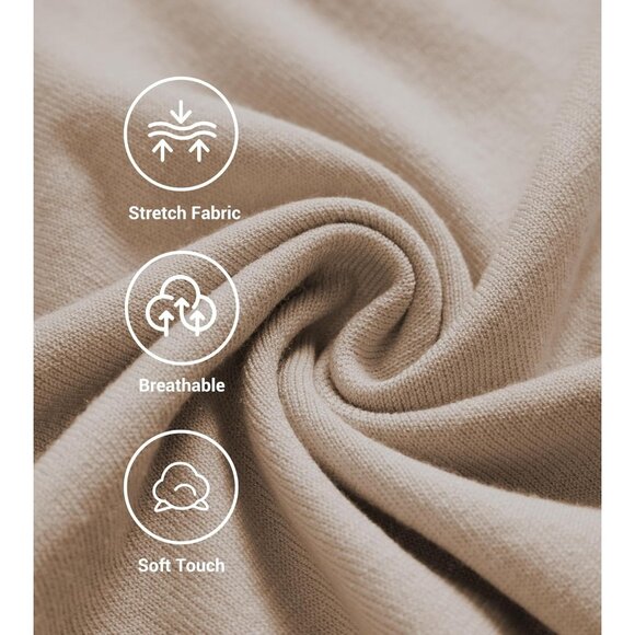 Mens Premium Moisture Wicking Shirt Crew Neck Knitted T-Shirt Short Sleeve - Picture 6 of 6